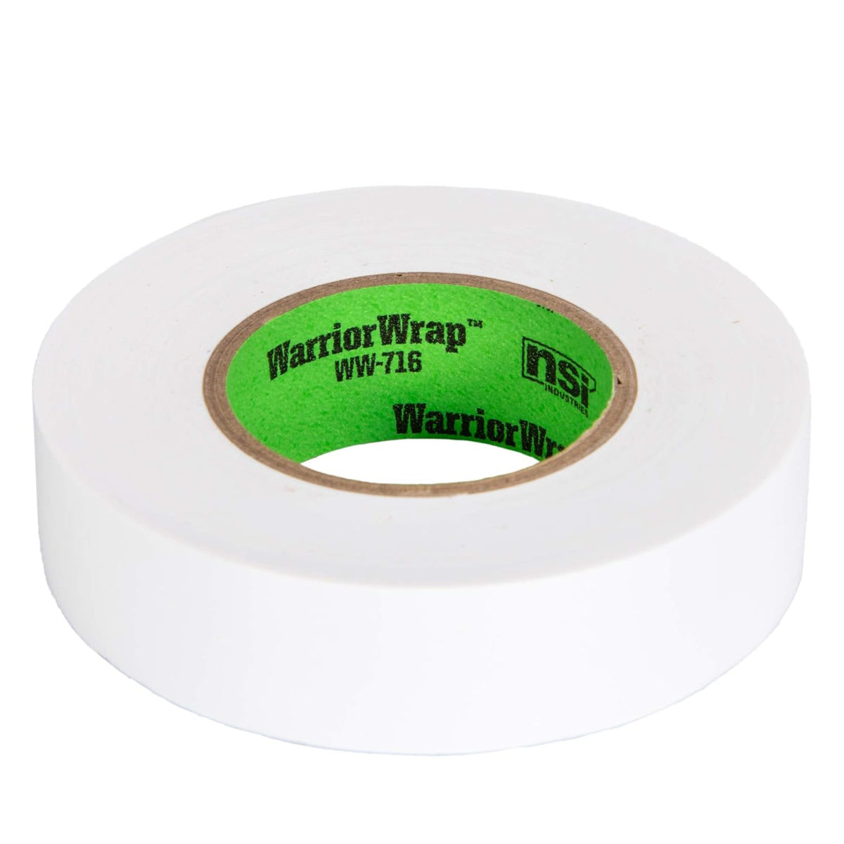 WW-716-WT Warriorwrap General 7 Mil Vinyl Electrical Tape, 3/4" Width, 60' Length, White