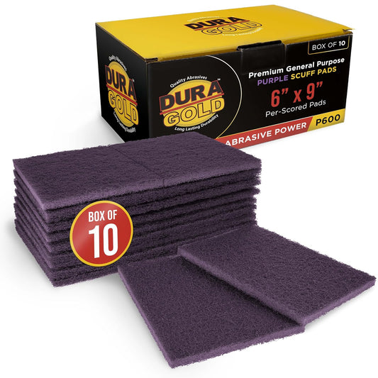 6" X 9" Purple Medium Fine 600 Grit General Purpose Scuff Pads