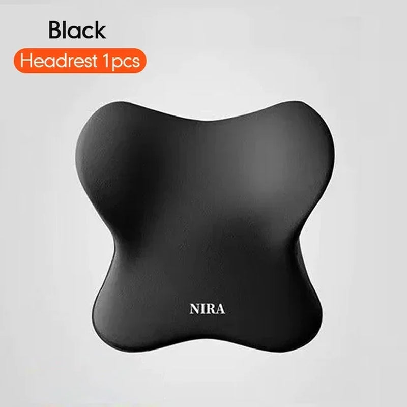 Memory Foam Car Universal Headrest Lumbar Cushion Back Cushion Lumbar Pillow Car Comfort Neck Pillow Car General Accessories