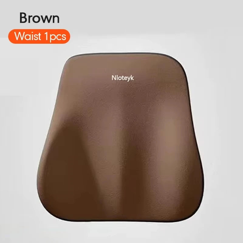 Memory Foam Car Universal Headrest Lumbar Cushion Back Cushion Lumbar Pillow Car Comfort Neck Pillow Car General Accessories