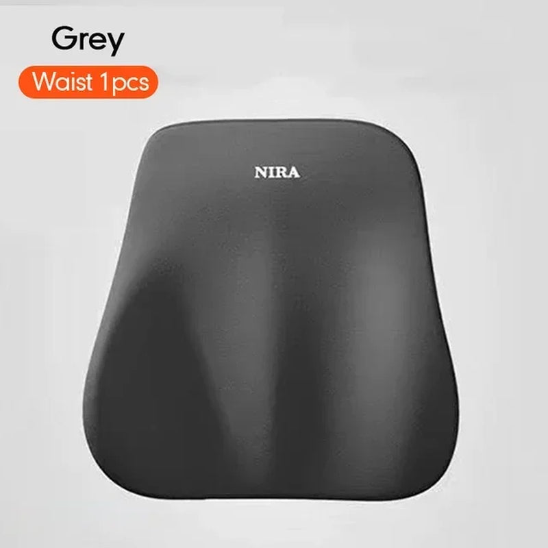 Memory Foam Car Universal Headrest Lumbar Cushion Back Cushion Lumbar Pillow Car Comfort Neck Pillow Car General Accessories