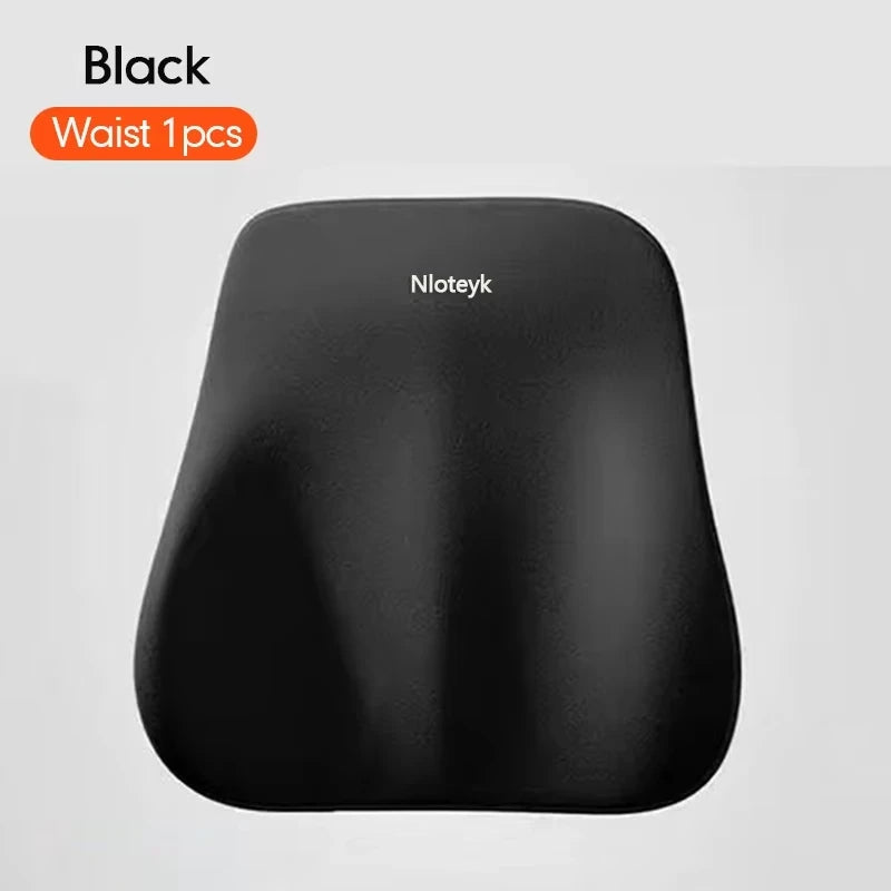 Memory Foam Car Universal Headrest Lumbar Cushion Back Cushion Lumbar Pillow Car Comfort Neck Pillow Car General Accessories