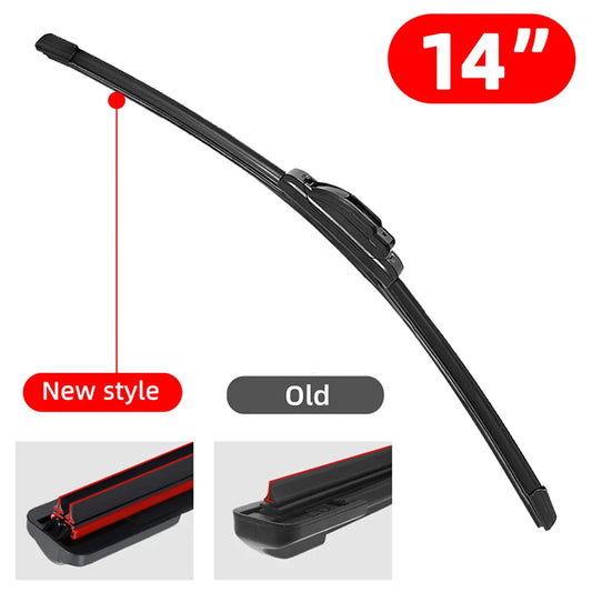General J/U-Shaped Automotive Double Rubber Strip Wiper Blade 14 "16" 18 "19" 20 "21" 22 "24" 26“