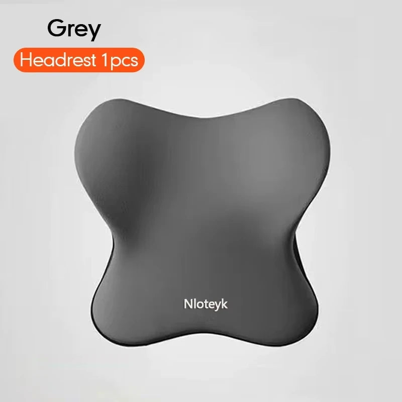 Memory Foam Car Universal Headrest Lumbar Cushion Back Cushion Lumbar Pillow Car Comfort Neck Pillow Car General Accessories
